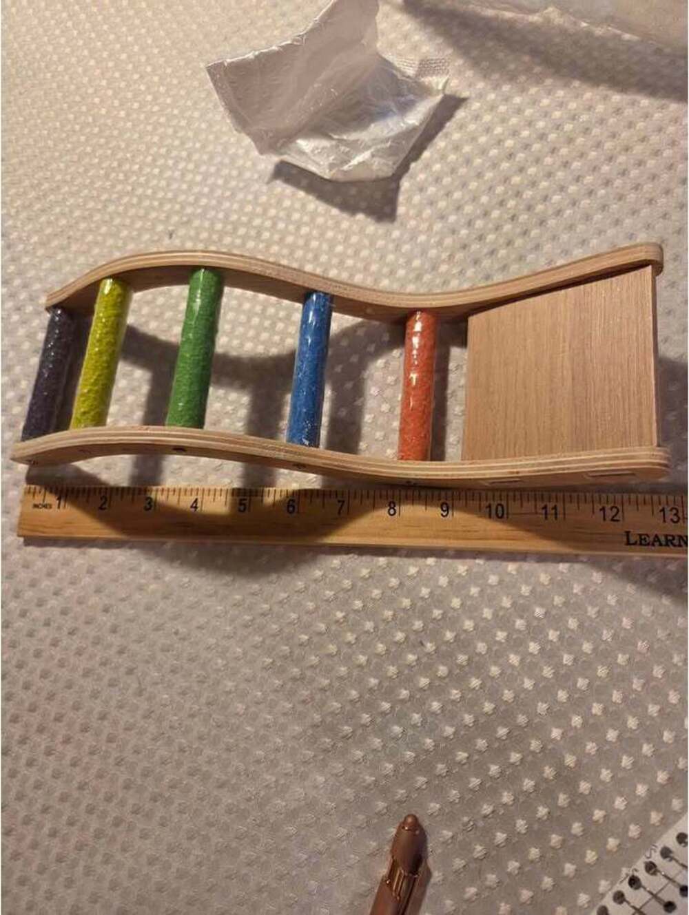 Wooden bird ladder. [COPY]